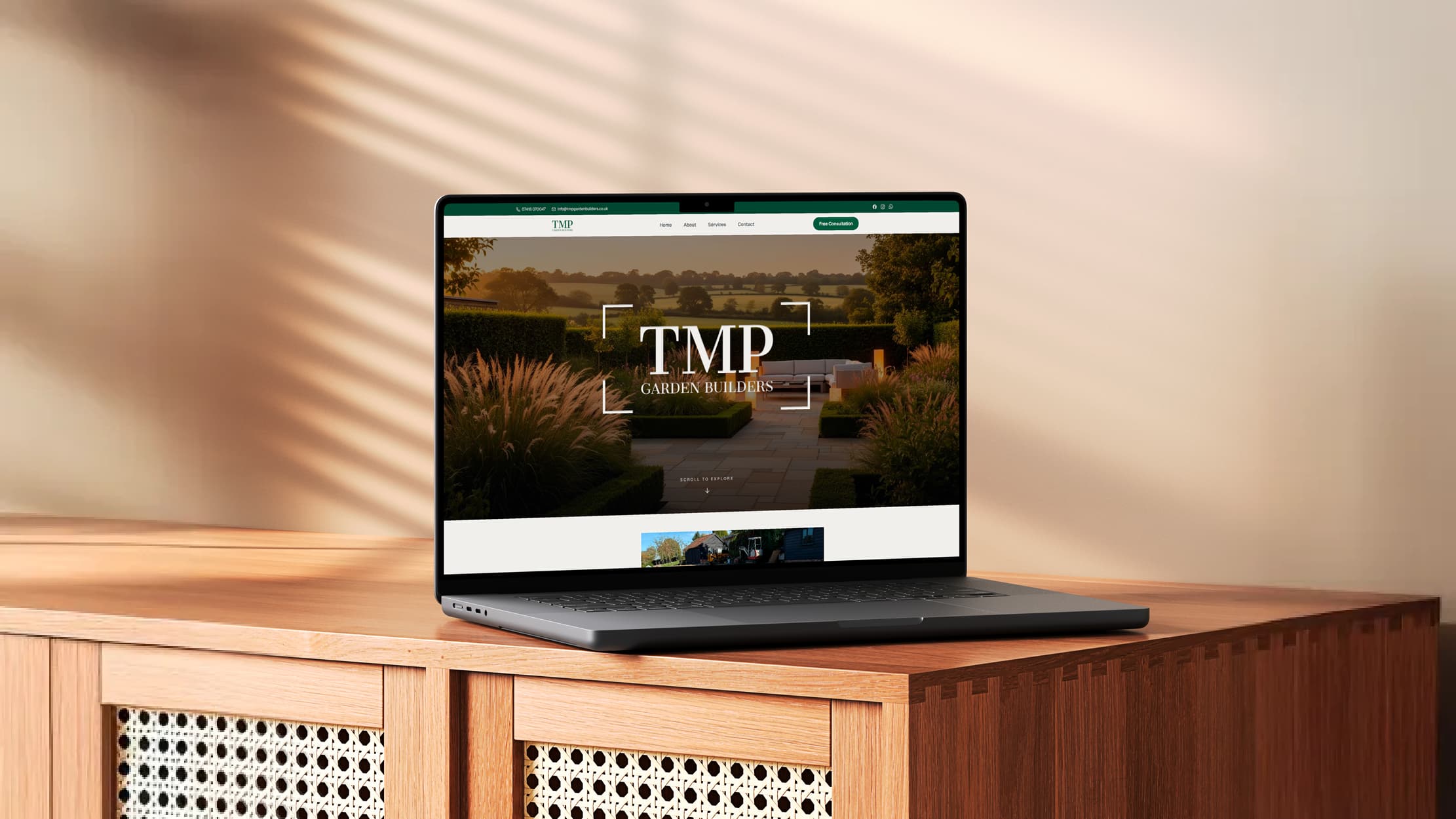 TMP Garden Builders website