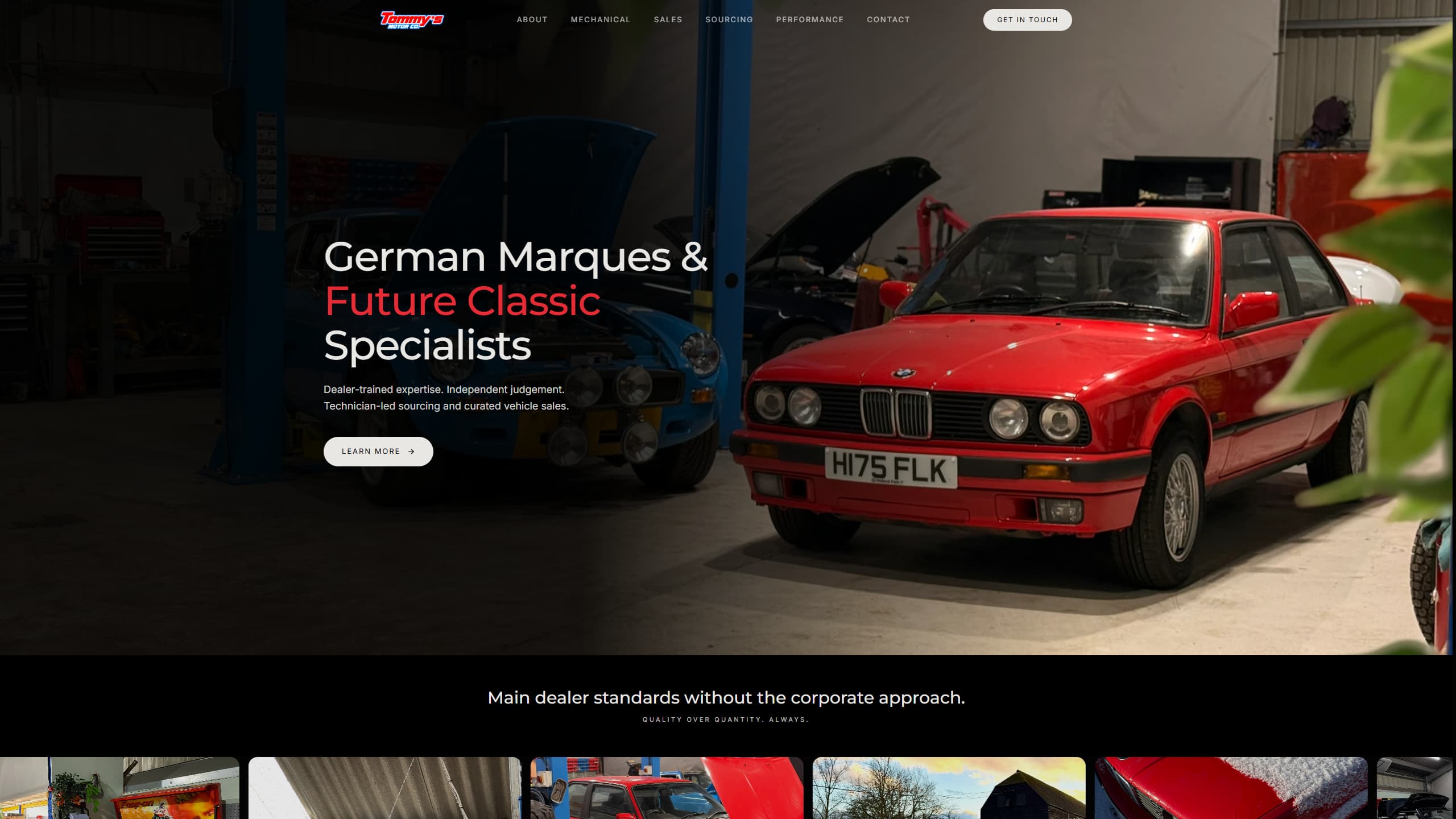 Tommy's Group website