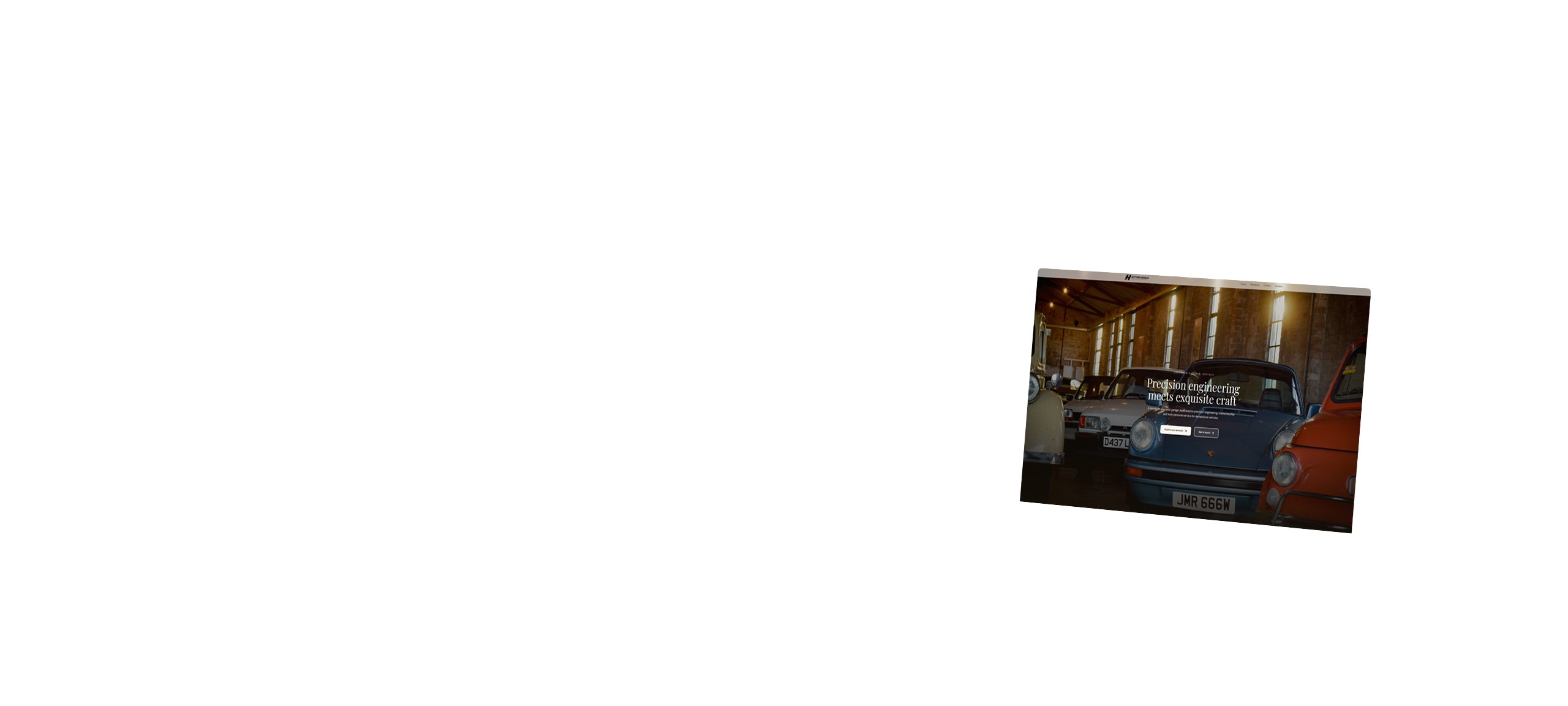 Zelly client website example - custom hand-coded web design